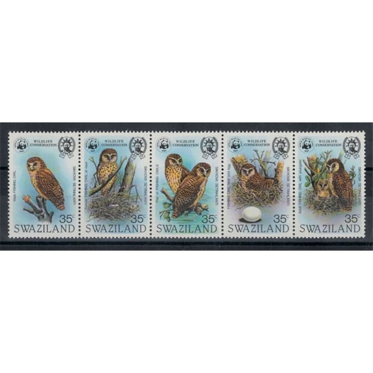 SWAZILAND 1982 Fauna, owls 5v MNH**