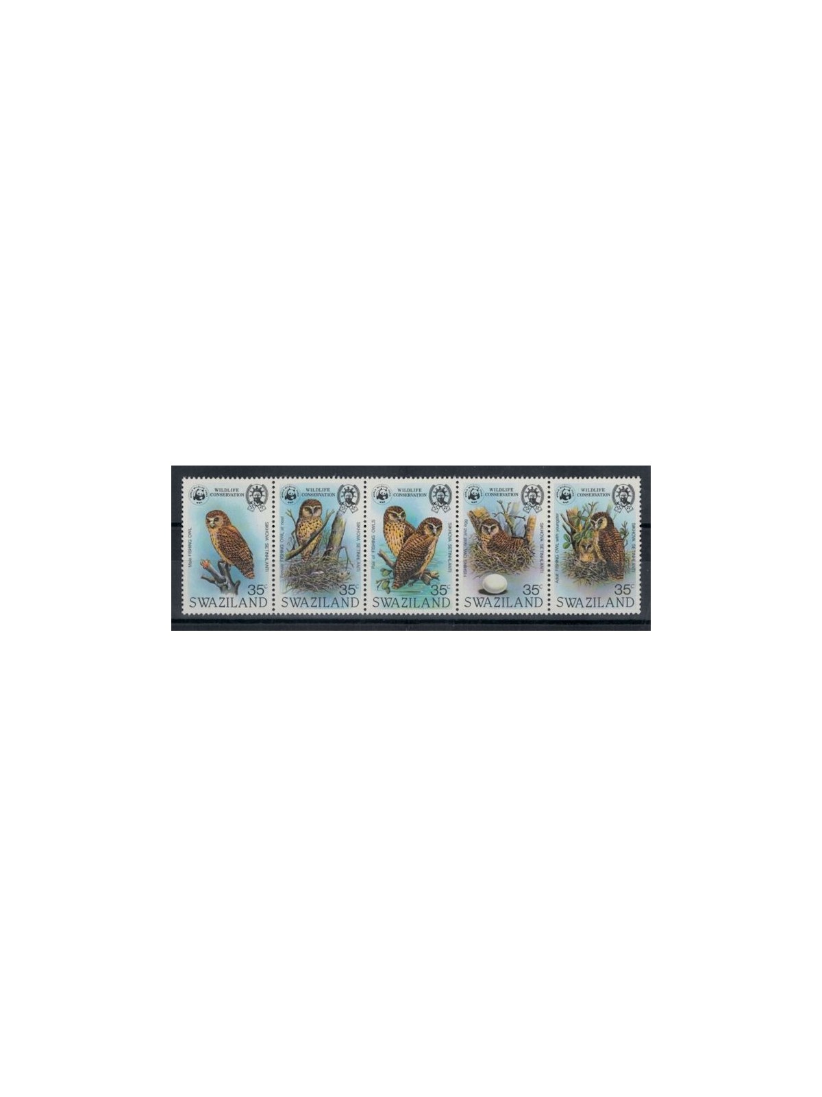 SWAZILAND 1982 Fauna, owls 5v MNH**