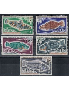 TAAF 1971 Fauna marina, pesci 5v MNH**