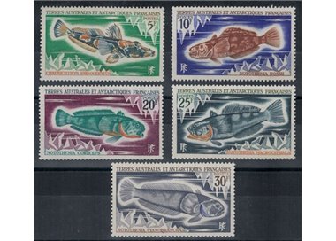 TAAF 1971 Marine fauna, fish 5v MNH**