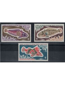 TAAF 1972 Fauna marina, pesci 3v MNH**