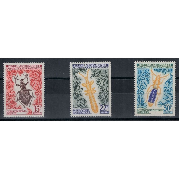 TAAF 1973 Fauna, insetti 3v MNH**