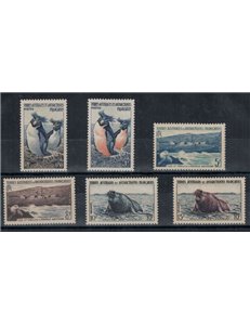 TAAF 1956 Fauna marina 6v MNH**