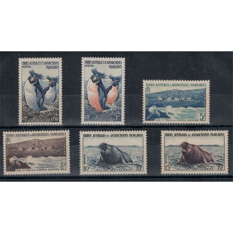TAAF 1956 Fauna marina 6v MNH**