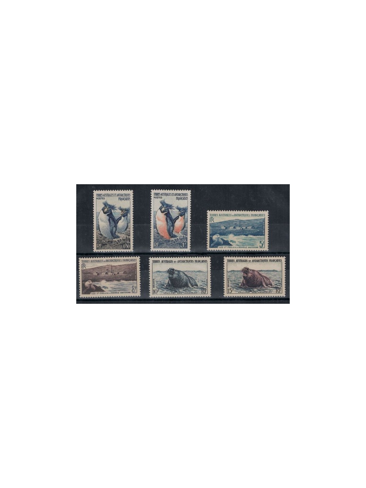 TAAF 1956 Marine fauna 6v MNH**
