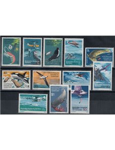 AUSTRALIAN ANTARCTIC TERRITORY 1973 Ordinary series 12v MNH**