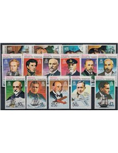 BRITISH ANTARCTIC TERRITORY 1973 Explorers 15v MNH**