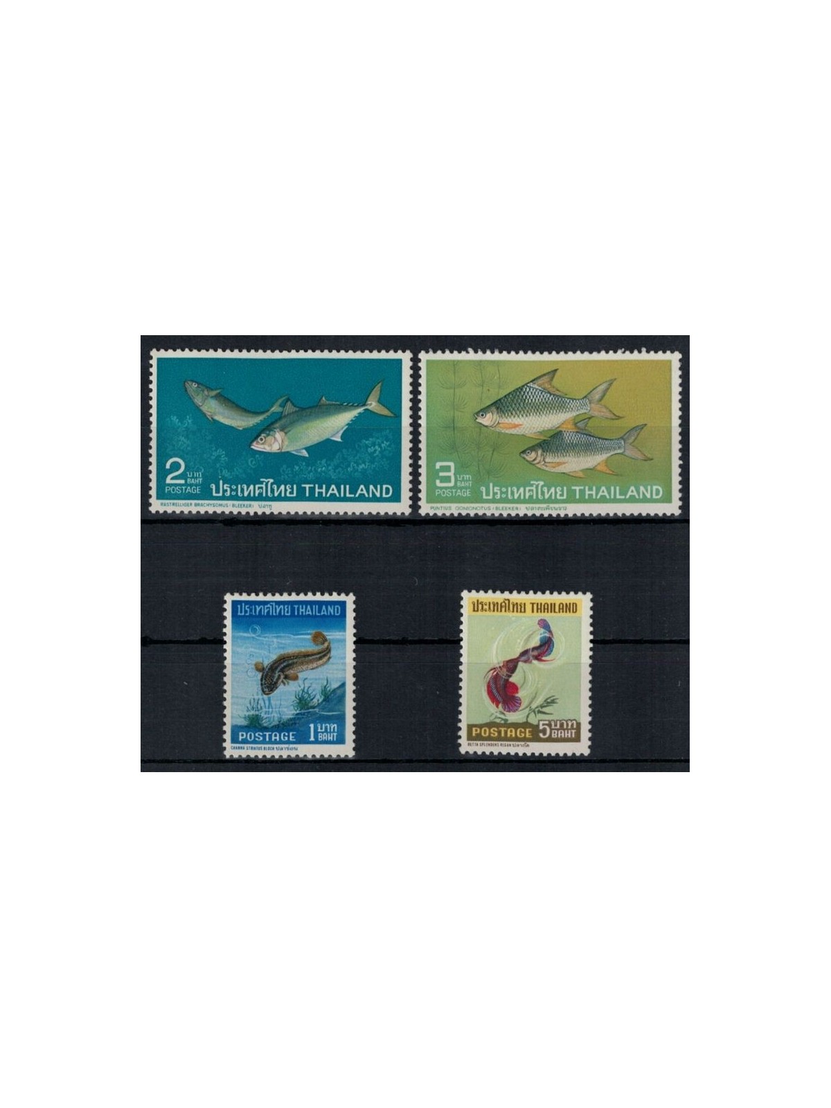THAILANDIA 1967 Fauna marina (Pesci) 4v MNH**