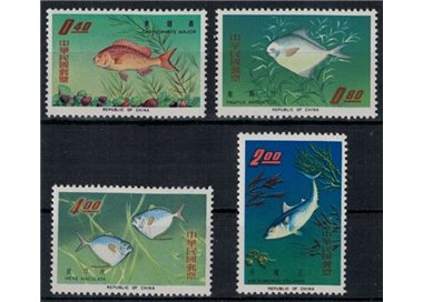 TAIWAN 1965 Fish 4v MNH**