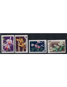 TAIWAN 1958 Flowers, orchids 4v MNH**