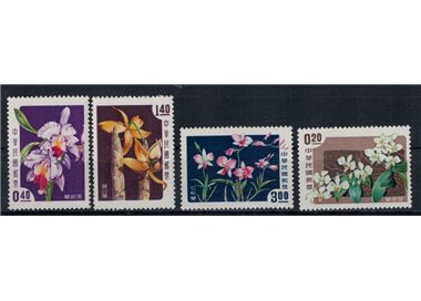 TAIWAN 1958 Fiori, orchidee 4v MNH**