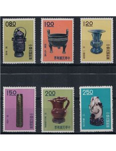 TAIWAN 1961 Oggetti d'arte 6v MNH**