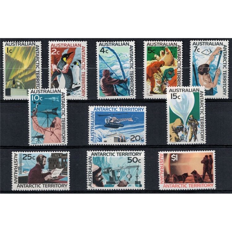 TERRITORIO ANTARTICO AUSTRALIANO 1966-68 Serie ordinaria 11v MNH**