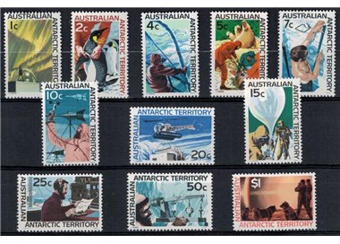 AUSTRALIAN ANTARCTIC TERRITORY 1966-68 Ordinary series 11v MNH**