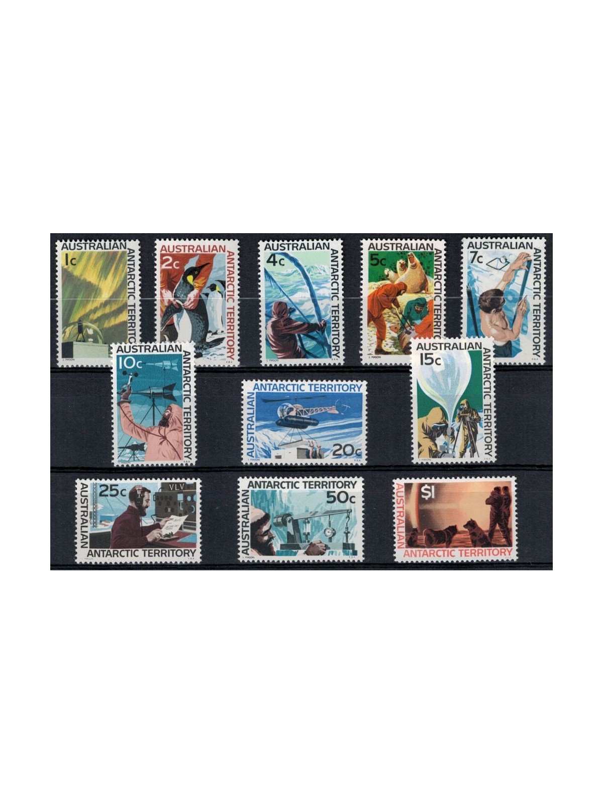 TERRITORIO ANTARTICO AUSTRALIANO 1966-68 Serie ordinaria 11v MNH**