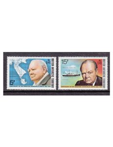 TERRITORIO ANTARTICO BRITANNICO 1974 Winston Churchill 2v MNH**