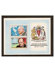 BRITISH ANTARCTIC TERRITORY 1974 Winston Churchill s/s MNH**