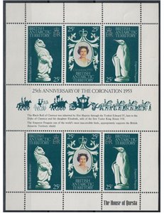 BRITISH ANTARCTIC TERRITORY 1978 Silver Jubilee m/s MNH**
