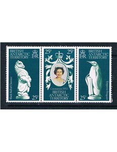 BRITISH ANTARCTIC TERRITORY 1978 Silver Jubilee 3v MNH**