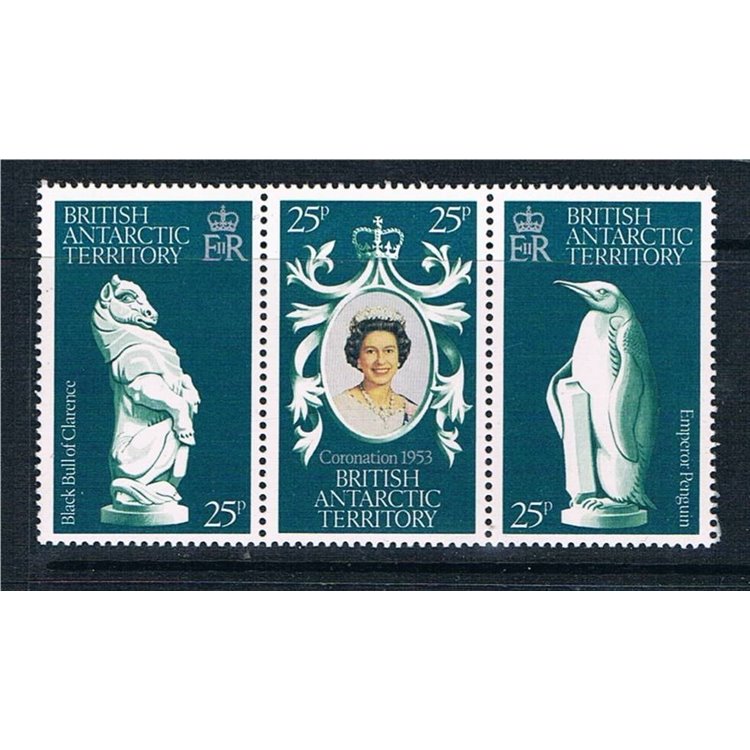 BRITISH ANTARCTIC TERRITORY 1978 Silver Jubilee 3v MNH**