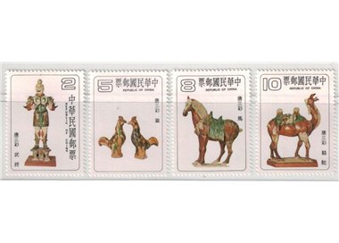 TAIWAN 1980 Ceramiche della dinastia T'Ang 4v MNH**