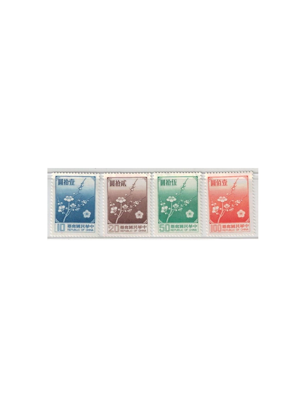 TAIWAN 1979 Flowers 4v MNH**