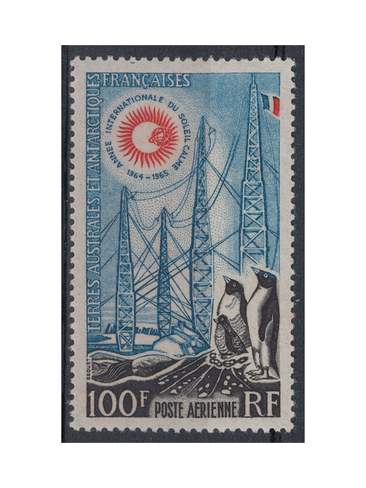 TAAF 1963 Sole calmo, posta aerea MNH**