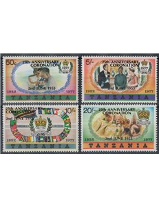 TANZANIA 1978 Silver Jubilee 4v MNH**