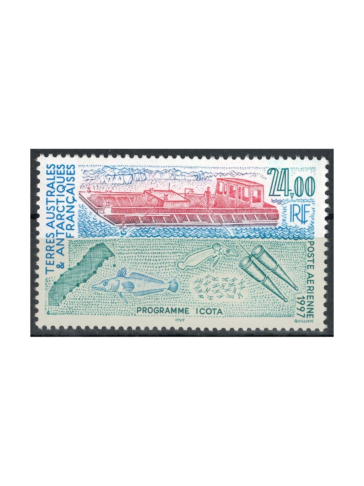TAAF 1997 Programma ICOTA, posta aerea MNH**