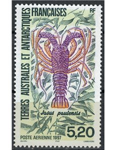 TAAF 1997 Fauna antartica (langusta), posta aerea MNH**