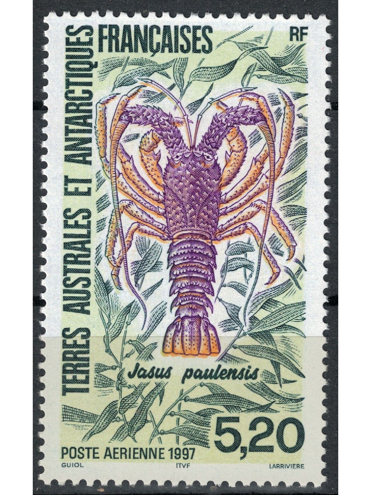 TAAF 1997 Antarctic fauna (langusta), airmail MNH**