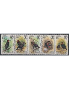 SWAZILAND 1985 Fauna, Bucorvus abyssinicus 5v MNH**
