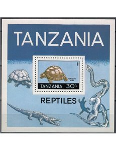 TANZANIA 1987 Fauna, rettili BF MNH**