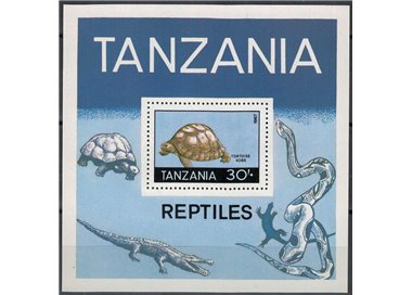 TANZANIA 1987 Fauna, rettili BF MNH**