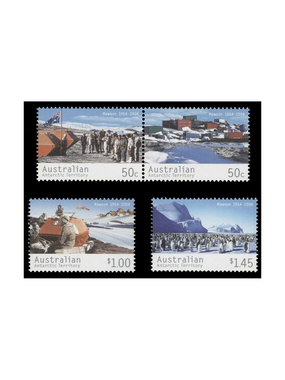 TERRITORIO ANTARTICO AUSTRALIANO 2004 Stazione Mawson 4v MNH**