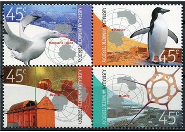 AUSTRALIAN ANTARCTIC TERRITORY 2002 Scientific Stations 4v MNH**
