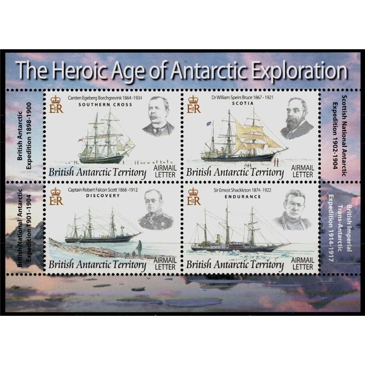 TERRITORIO ANTARTICO BRITANNICO 2008 Esplorazione Antartico BF MNH**