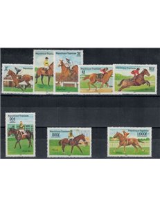 TOGO 1985 Horse riding 8v MNH**