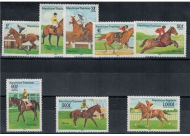 TOGO 1985 Equitazione 8v MNH**