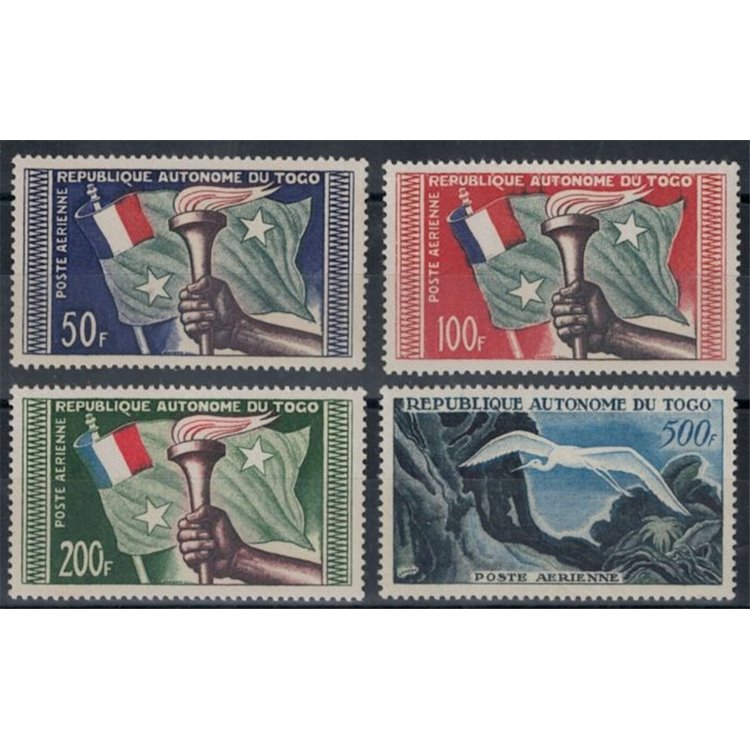 TOGO 1957 Anniversary of the Republic, airmail 4v MNH**