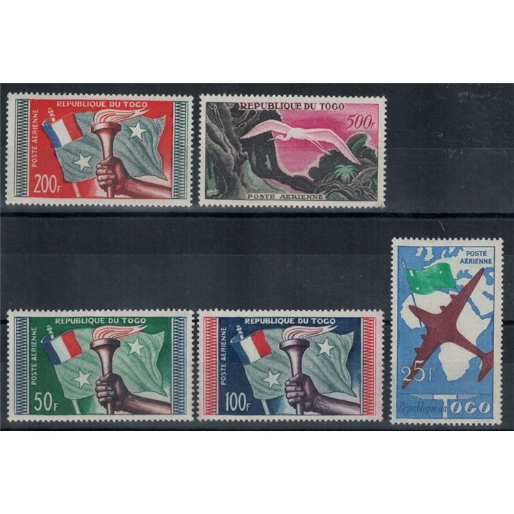TOGO 1959 Repubblica, posta aerea 5v MNH**