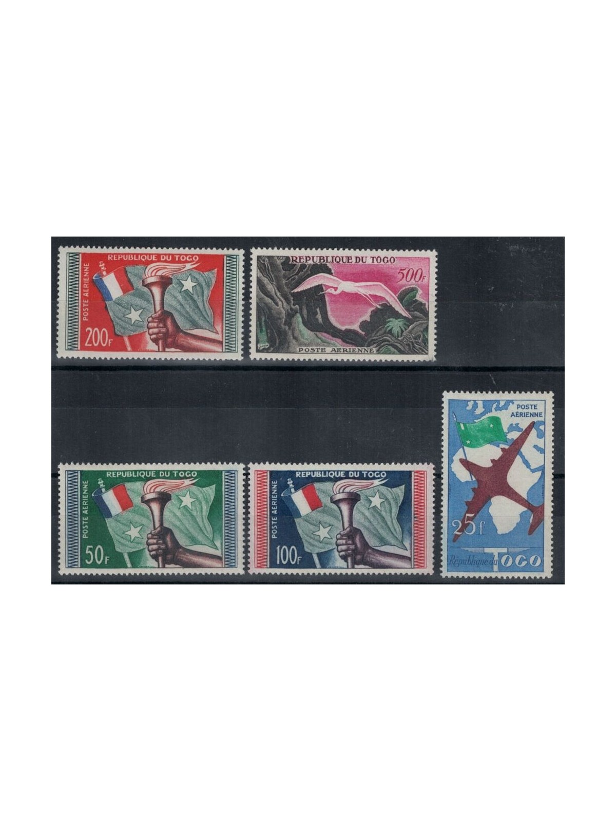 TOGO 1959 Repubblica, posta aerea 5v MNH**