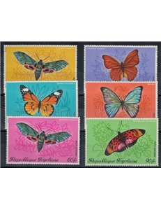 TOGO 1970 Butterflies 6v MNH**