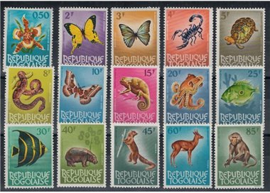 TOGO 1964-65 Serie ordinaria 15v MNH**