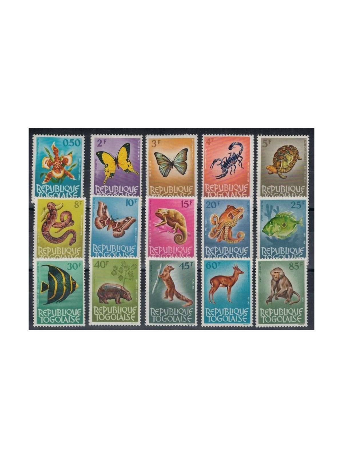 TOGO 1964-65 Ordinary series 15v MNH**