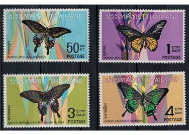 THAILANDIA 1968 Fauna (Farfalle) 4v MNH**