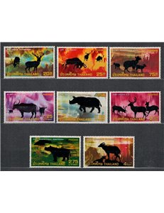 THAILAND 1973 Wild animals 8v MNH**