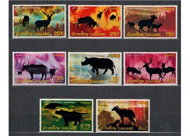 THAILAND 1973 Wild animals 8v MNH**