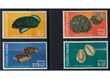 THAILANDIA 1975 Fauna marina (Conchiglie) 4v MNH**