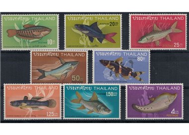 THAILAND 1968 Marine fauna (Fish) 8v MNH**